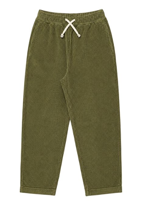 Green velvet trousers for children AMERICAN VINTAGE | KPADO10A/DEVERDE